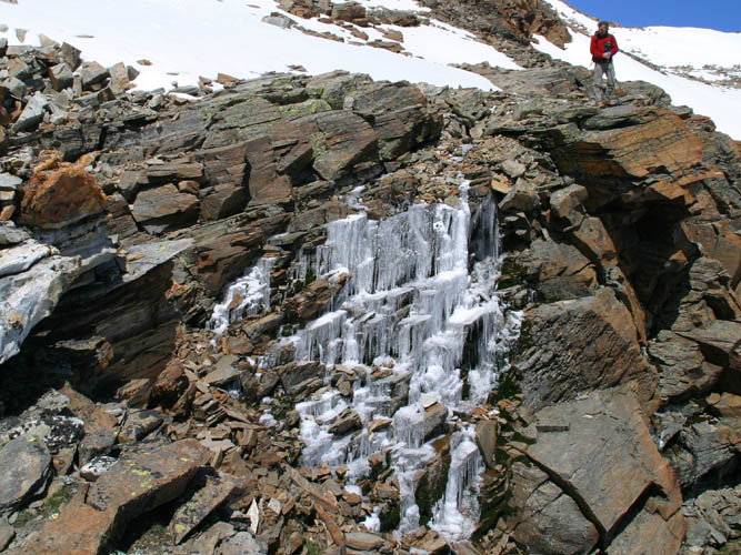 Stalactites de glace