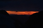 Coucher d'orage en montagne