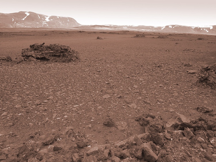 Hallmundarhraun martien
